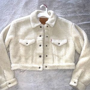 Levi’s Cropped Sherpa Jacket
